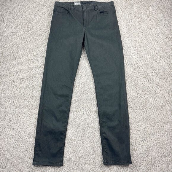 Alberto Pipe Jeans Mens 33x34 DS Dual FX Denim Dark Green Regular Fit NWT - Picture 1 of 16